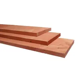 Douglas fijnbezaagde plank 3,2x20x500cm, onbehandeld. Korting