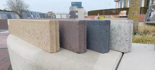 Betonband 6x15x100cm zwart Superprijs