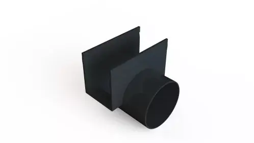 ACO SlimLine koppelstuk + zijuitloop 80mm Flitsaanbieding