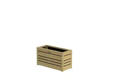 Bloembak Flux 38 Excellent, 70x30x38cm, groen geïmpregneerd. Meest Verkocht