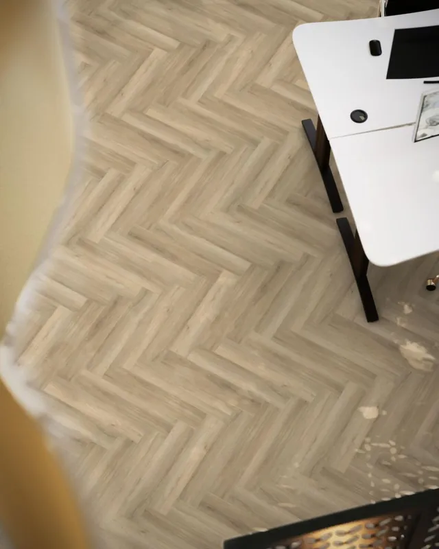 YUP herringbone click SRC beige Voordeelprijs
