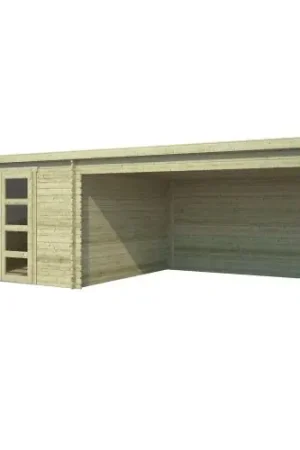Nieuw Blokhut Olenka 340 + 390 x 350 cm groen geïmpregneerd