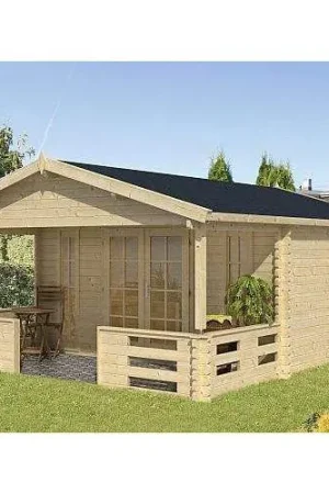 Aanbieding Blokhut Heino 450 x 380 + 200 cm