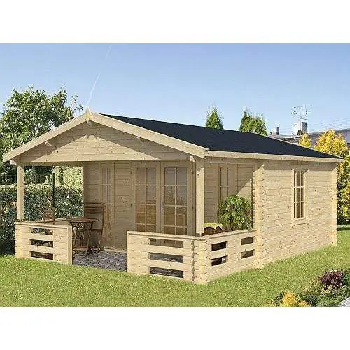 Aanbieding Blokhut Heino 450 x 380 + 200 cm