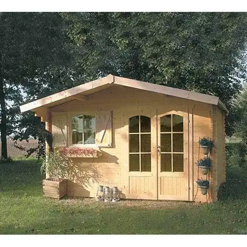 Tijdelijk Beschikbaar Blokhut Solid Morzine 388 x 328 cm