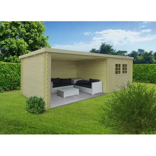 Blokhut Solid Rohan 298 + 365 x 298 cm geïmpregneerd Snelle Levering