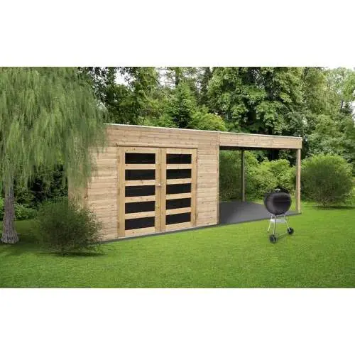 Blokhut Solid Salerno 299 + 287 x 199 cm Direct Verzonden