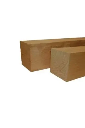 Tuinpaal douglas ongeschaafd 15 x 15 cm groen geïmpregneerd Alleen Vandaag