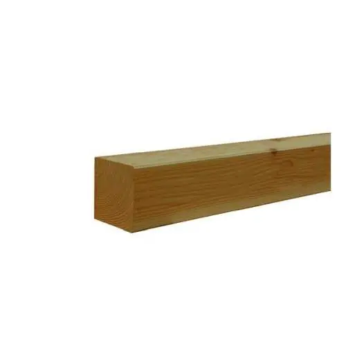Tuinpaal douglas geschaafd 6,5 x 6,5 cm groen geïmpregneerd Flitsaanbieding