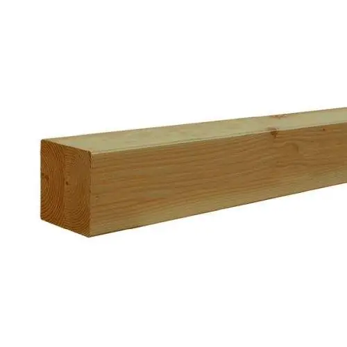 Actieprijs Tuinpaal douglas geschaafd duplo verlijmd 14,0 x 14,0 cm groen geïmpregneerd