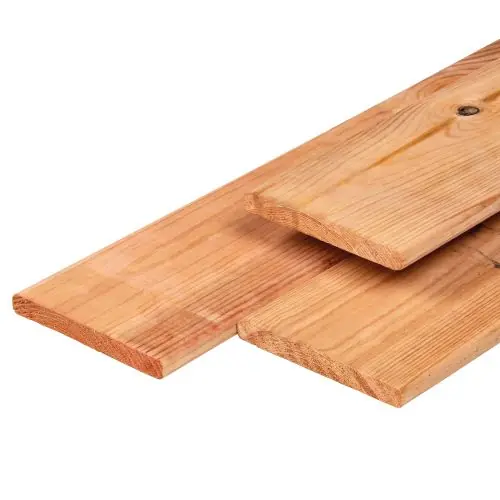 Schuttingplank red class wood geschaafd 1,6 x 14 cm Aanbieding