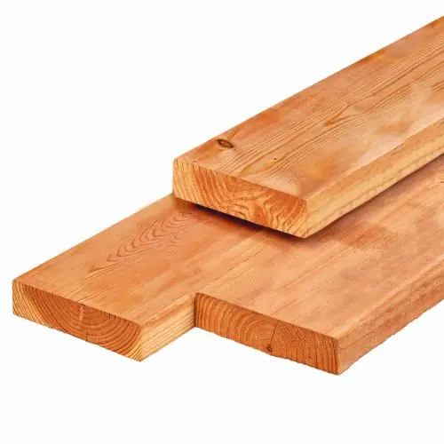 Hete Deal Regel red class wood geschaafd 4,5 x 12 cm