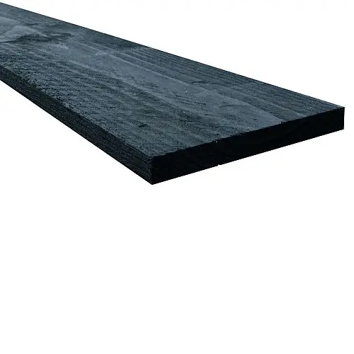 Douglas fijnbezaagde potdekselplank zwart gespoten 2,2 x 20 cm Actieprijs