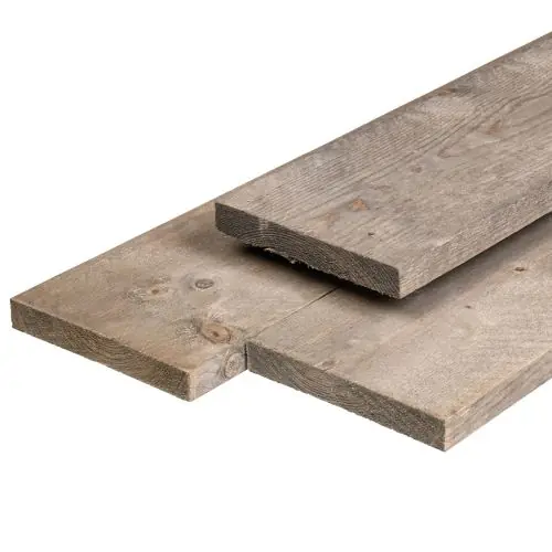 Dagaanbieding Steigerplank vuren zilvergrijs gedroogd 2,9 x 19 cm