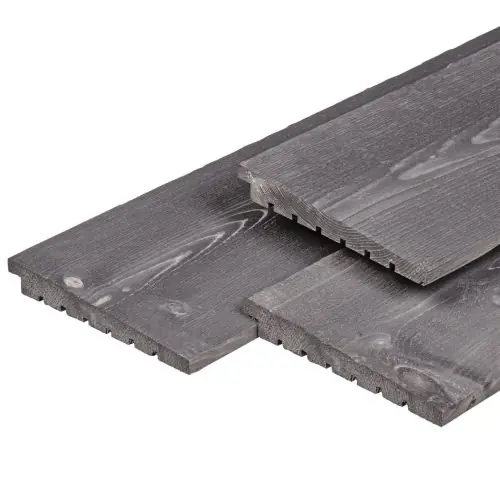Aanbieding IJsselrabat excellent vuren grijs gespoten 1,4-2,8 x 19,5 cm