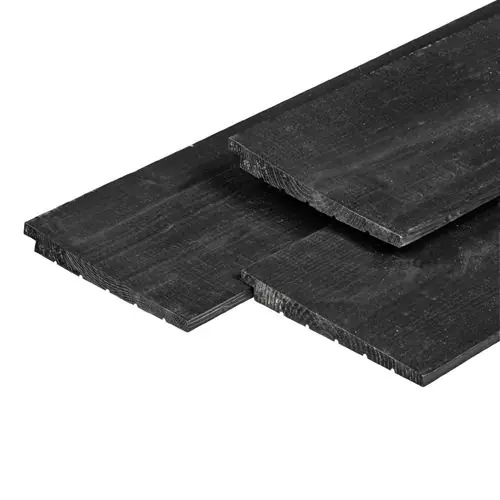 Gevelbekleding zweeds rabat douglas zwart geïmpregneerd 1,1-2,2 x 19,5 cm Meest Verkocht