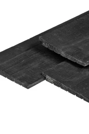 Zweeds rabat douglas ongeschaafd zwart geïmpregneerd 1,1-2,2 x 19,5 cm Bestseller