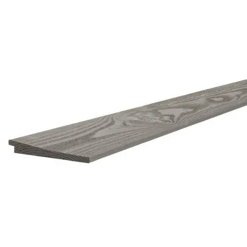 Douglas zweeds rabat 1 zijde geschaafd 1 zijde fijnbezaagd 1,1-2,7 x 19,5 cm grijs gespoten Nieuw
