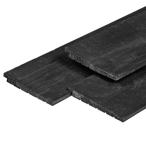 Hoge Kwaliteit Zweeds rabat douglas excellent zwart gespoten 1,1-2,7 x 19,5 cm
