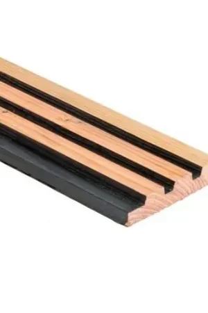 Beste Prijs Douglas geschaafd triple profiel zwart/onbehandeld 2,2 x 14,5 cm