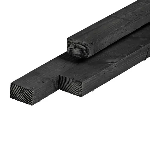 Veilige Betaling Regel douglas ongeschaafd zwart geïmpregneerd 4,5 x 7,5 cm