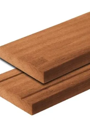 Aanbieding Hardhouten plank Bankirai geschaafd 2,8 x 19,5 x 490 cm 103124