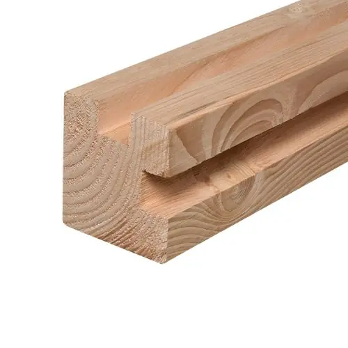 Gleufpaal douglas geschaafd 9,5 x 9,5 x 300 cm hoekpaal 132909 Finale Uitverkoop
