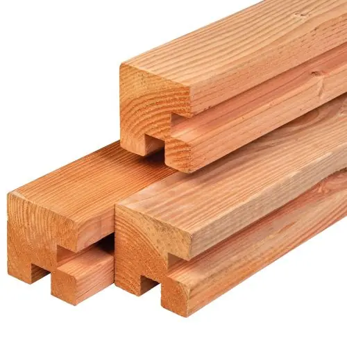 Stapelbouw douglas geschaafd 11 x 11 x 300 cm hoekpaal Meest Verkocht
