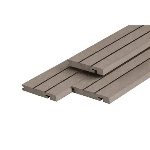 Laatste Kans PuraDock composiet vlonderplank eindprofiel light grey 2,2 x 14,6 x 290 cm