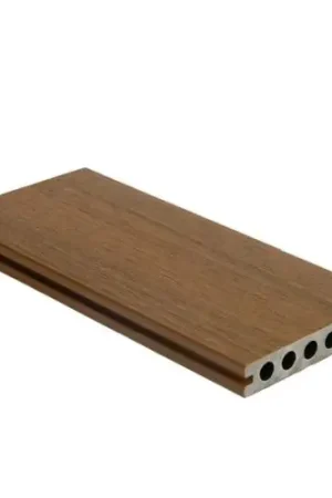 Aanbieding NewTechWood composiet vlonderplank houtstructuur 2,3 x 13,8 x 400 cm Teak