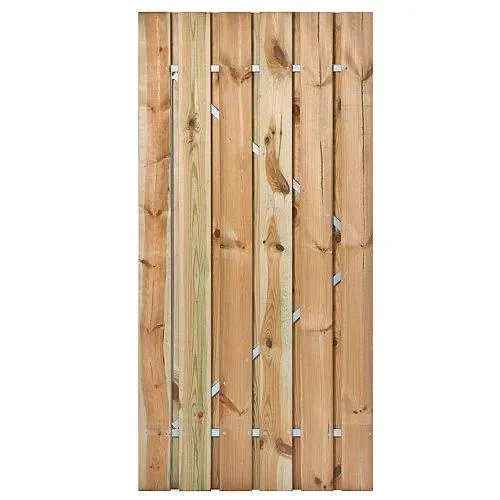 Koopje Tuindeur Privacy geïmpregneerd 195 x 130 cm recht (incl. slot)