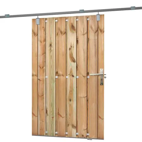 Schuifdeur grenen geïmpregneerd 195 x 130 cm recht Favoriet