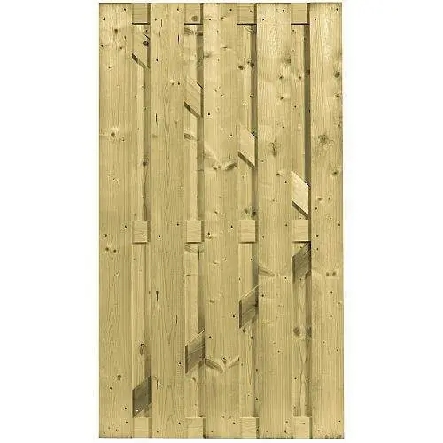 Beperkte Voorraad Tuindeur geïmpregneerd verticaal recht 180 x 100 cm 103309