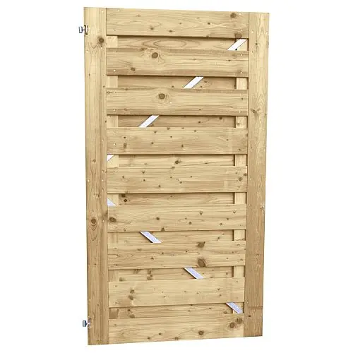 Express Levering Jumbodeur met slotgat geschaafd vuren 15 mm op verstelbaar stalen frame 100 x 180 cm recht horizontaal