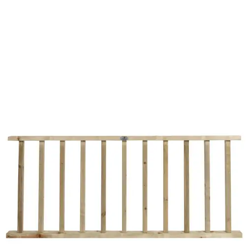 Vuren spijlen hek 80 x 180 cm 103324 Uitverkoop