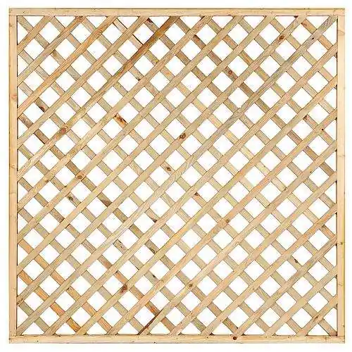 Trellis diagonaal met rechte lijst geïmpregneerd 180 x 180 cm Koop Vandaag