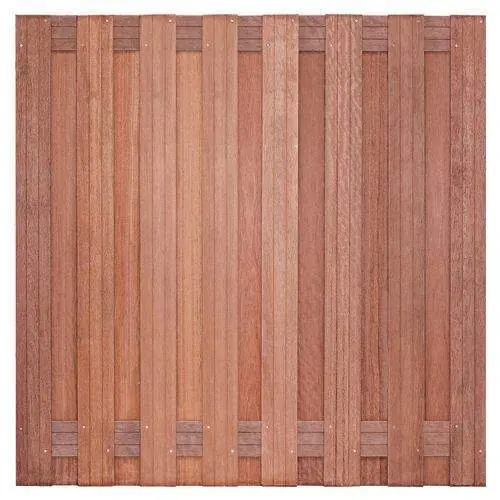 Tuinscherm Kampen hardhout 180 x 180 cm recht Gereduceerde Prijs
