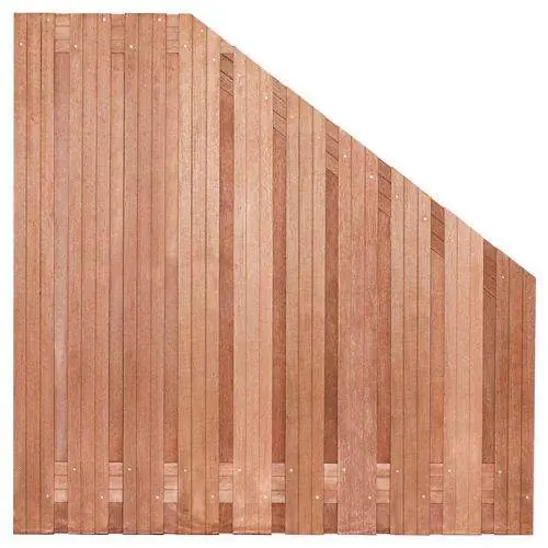 Tuinscherm Dronten hardhout 180 > 90 x 180 cm verloop Veilige Betaling