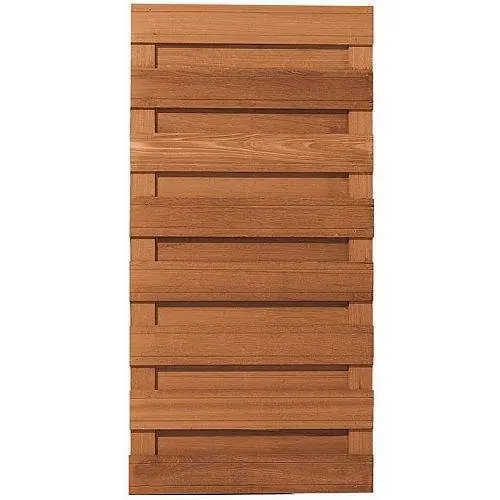 Tuinscherm bangkirai horizontaal 180 x 90 cm 103382 Korting