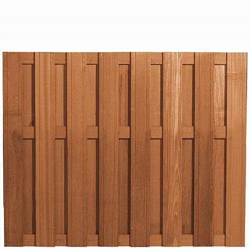 Laatste Versie Tuinscherm bangkirai verticaal 150 x 180 cm 103384