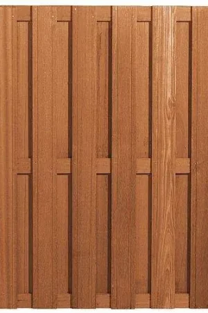 Tuinscherm bangkirai verticaal 180 x 180 cm 103380 Direct Verzonden