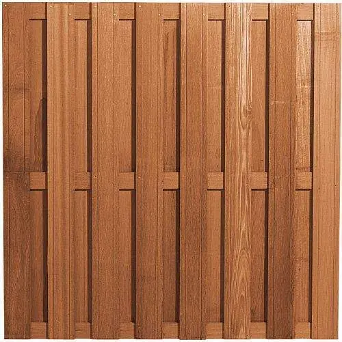 Veilige Betaling Tuinscherm hardhout verticaal recht 180 x 180 cm 132955