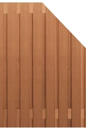 Tuinscherm hardhout verticaal afbouw 180>90 x 180 cm Snelle Levering