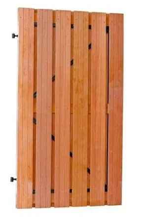 Voordeelprijs Tuindeur hardhout 180 x 100 cm recht met zwart frame