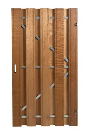 Bestel Nu Tuindeur bangkirai delux 195 x 100 cm