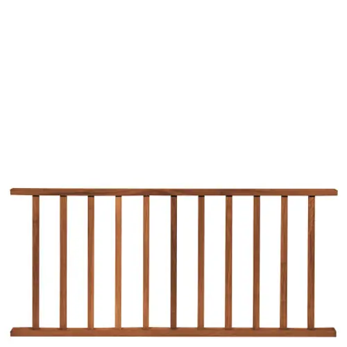 Bangkirai spijlen hek 80 x 180 cm 103402 Koopje
