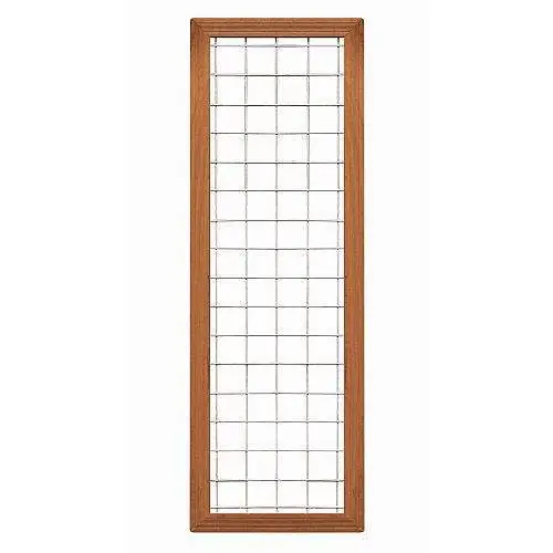 Draadscherm met rand bangkirai 180 x 60 cm 103387 Populair