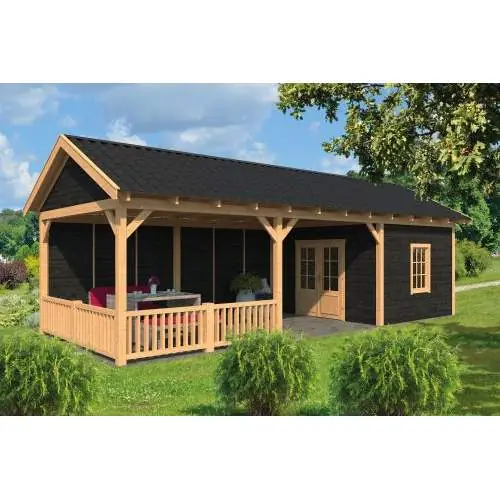 Douglas overkapping zadeldak Hamar type 8 XL 990 x 445 x 360 cm Koop Vandaag