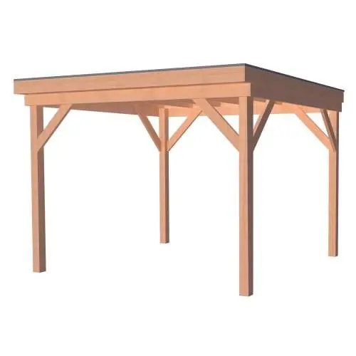 Douglas overkapping premium bezaagd 300 x 300 cm 148435 Populair