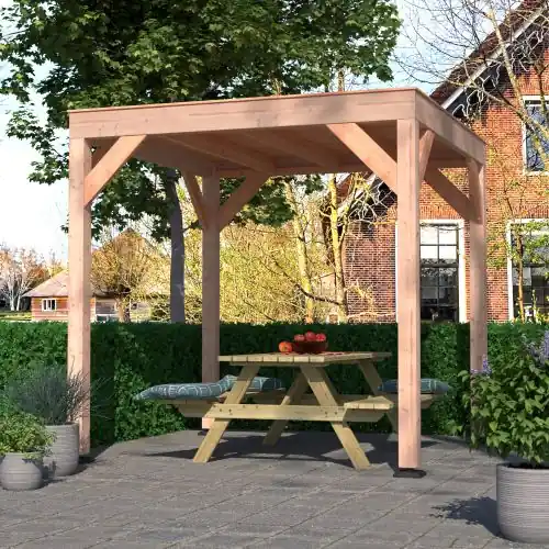 Douglas overkapping geschaafd 250 x 250 cm Koopje